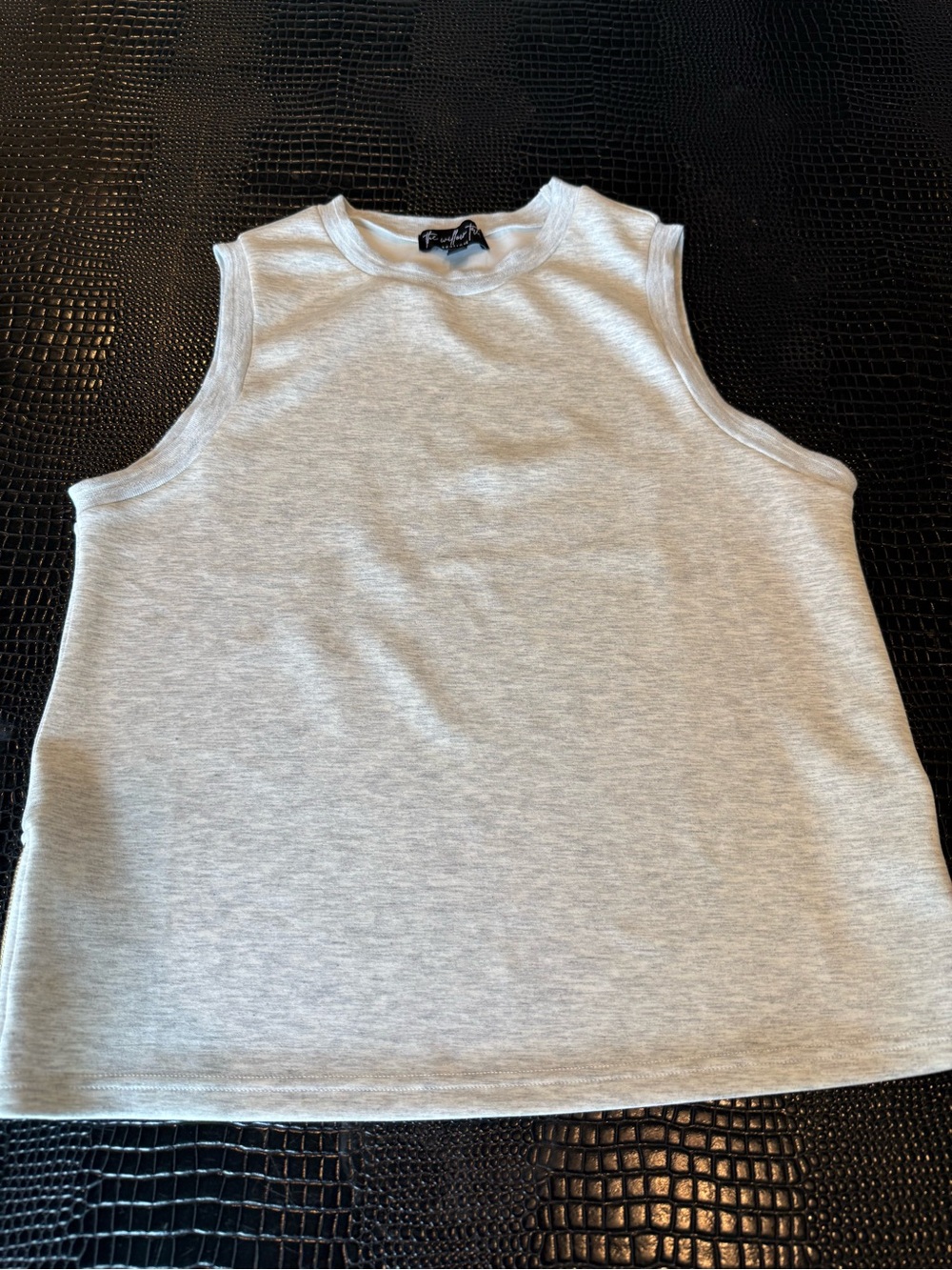 Willow Tree Light Heather Gray Sleeveless Tank Top